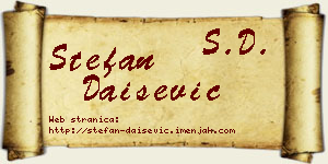 Stefan Daišević vizit kartica
